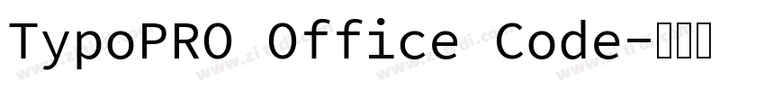 TypoPRO Office Code字体转换